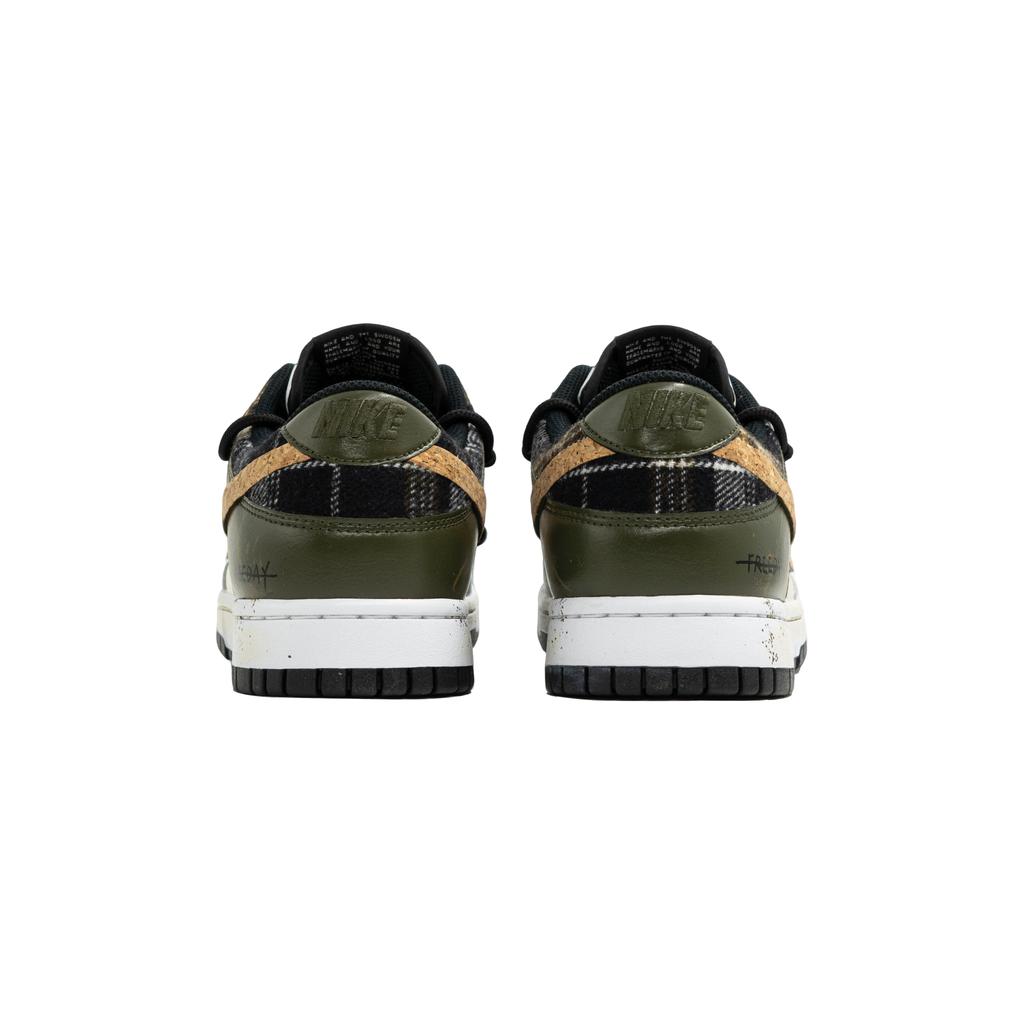 Nike Dunk Wild Time, Kaleidoscope Shopping Bag Abrasion Resistant Low top Skateboard Shoes Unisex Black White Green DD1391-100(Team113-S-BOX)