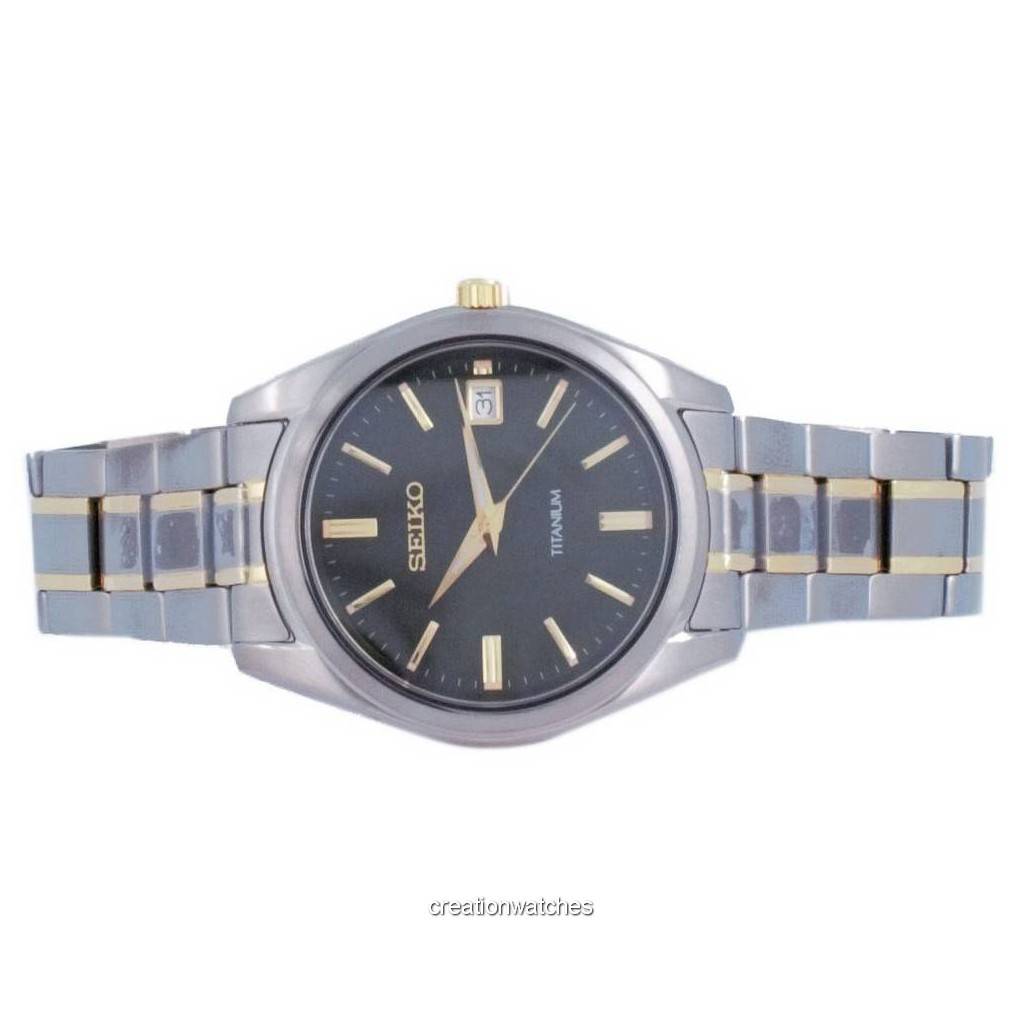 Seiko Discover More Titanium Quartz SUR377 SUR377P1 SUR377P 100M Мужские часы