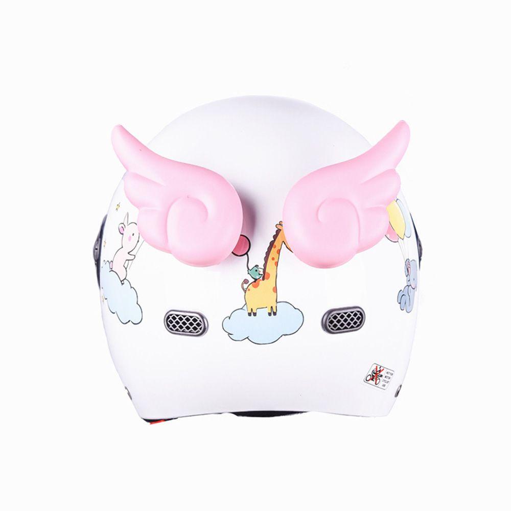 Украшение для шлема велосипедного самоката, мотоцикла, мотобайка, легко установить, наклейки с крыльями ангела и дьявола