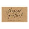 50Pcs Kraft Thank You Cards Small Business Supplies for Boutique Shops Thank You For Shopping Cards