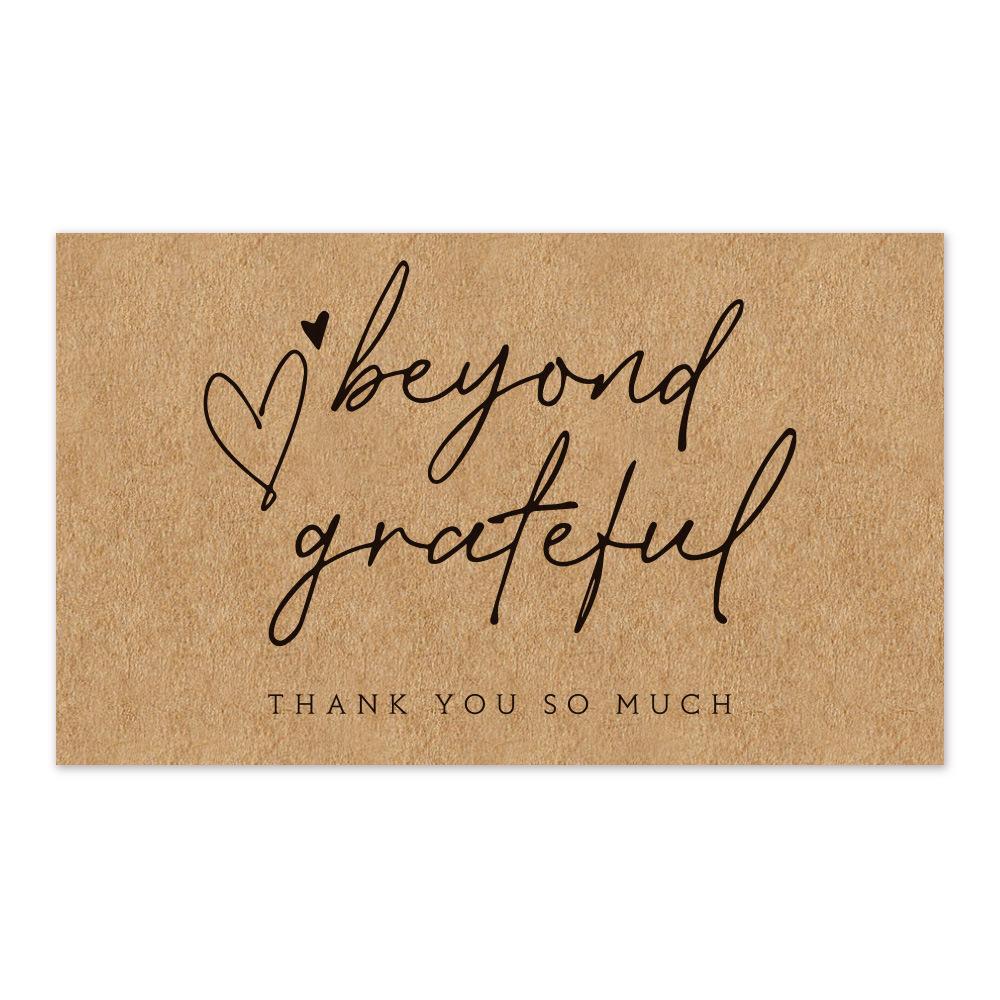 50Pcs Kraft Thank You Cards Small Business Supplies for Boutique Shops Thank You For Shopping Cards