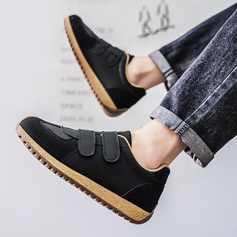 2025 Spring and Summer Men's New Retro Fashion Daily Casual Versatile Trend Velcro Flat Men's Shoes