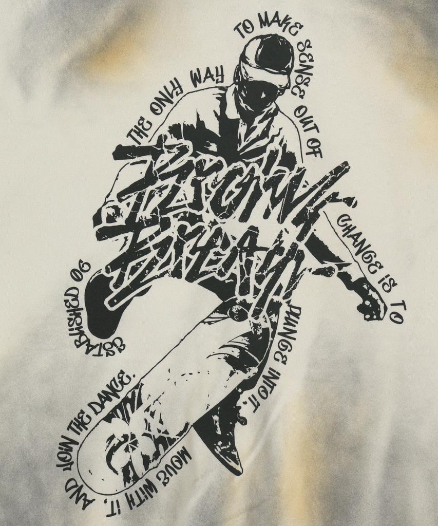 Brownbreath Crush Tag Грязная Толстовка на Молнии - Бежевая