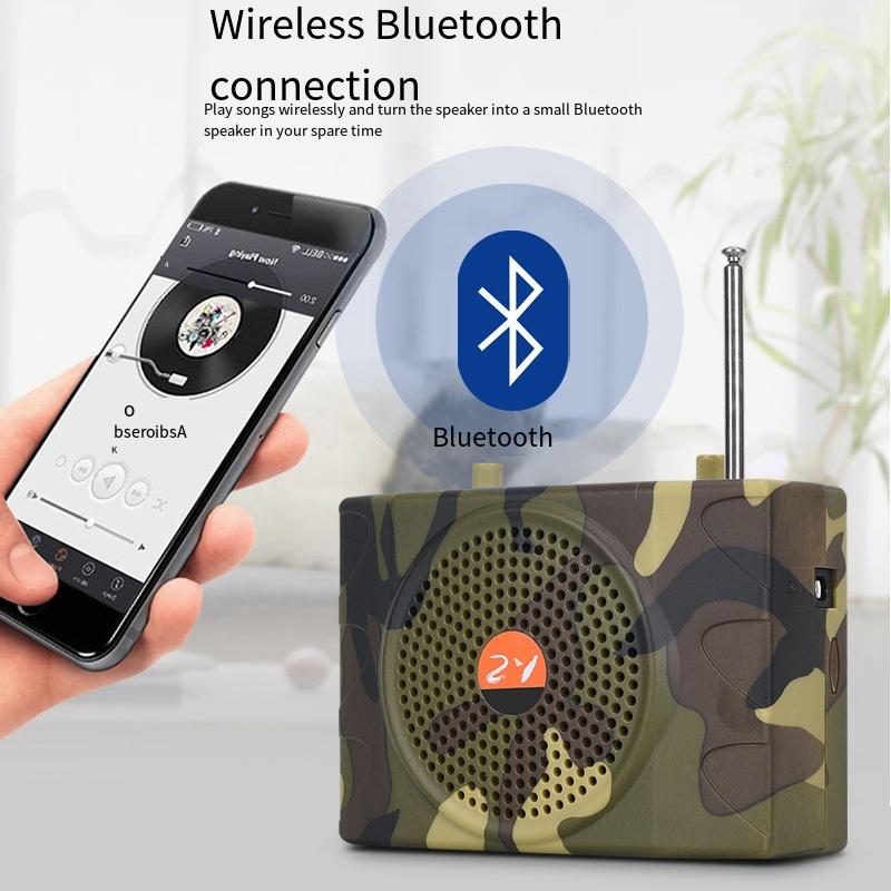 Открытый проводной усилитель дальнего действия с камуфляжем, усилитель Bluetooth, гарнитура для учителей с микрофоном, специальный усилитель для обучения