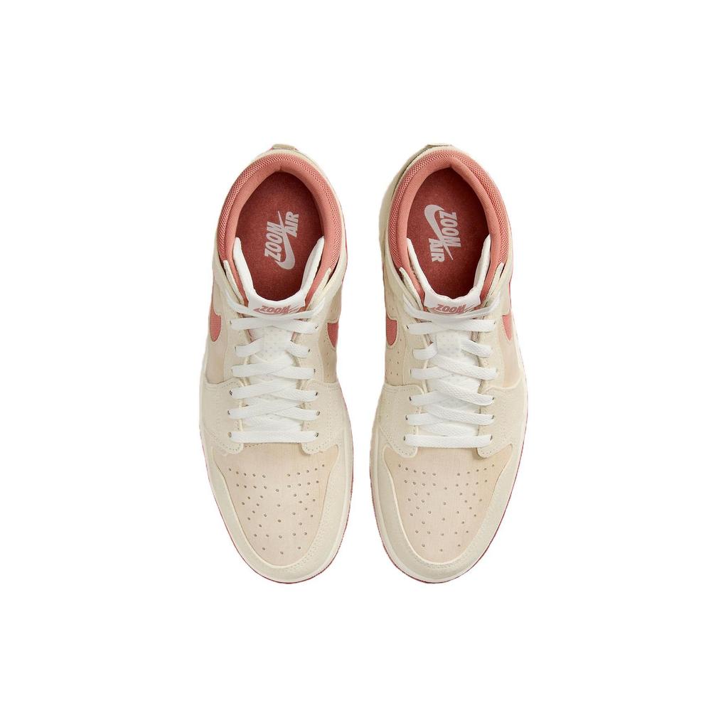 Air Jordan 1 High Zoom Comfort 2 Sail Burnt Sunrise Мужские кроссовки Кремовый Терра-Розовый DV1307-102
