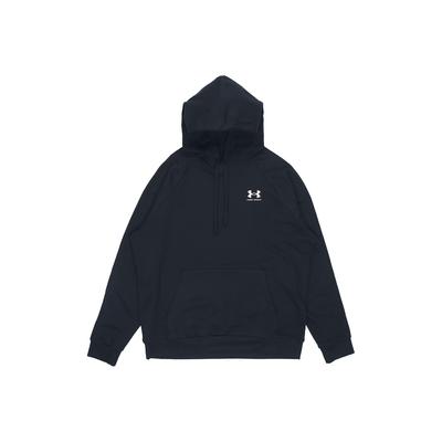 Under Armour Rival однотонный флисовый тренировочный свитшот с капюшоном, мужская толстовка, черный цвет 1366723-001