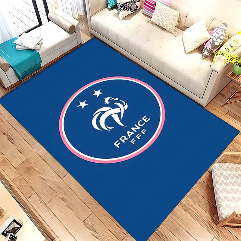 France National Football Team (1) Rug Suitable For Living Rooms Bedrooms Computer Rooms Dining Areas And Placement Under Tables And Chairs Also An Ide