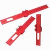 With Slide Stop Metric Measuring Tool Aluminum Alloy Hole Punching Ruler  Woodworking