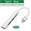 Разветвитель для передачи данных 4-портовая док-станция Type-C USB C HUB USB 3.0 расширитель