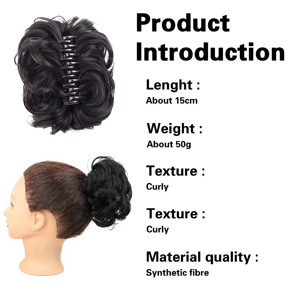 MISS WIG Синтетические заколки-когти в небрежном пучке, волнистые вьющиеся волосы, шиньон, хвост, шиньоны, накладные волосы для женщин, аксессуары для волос