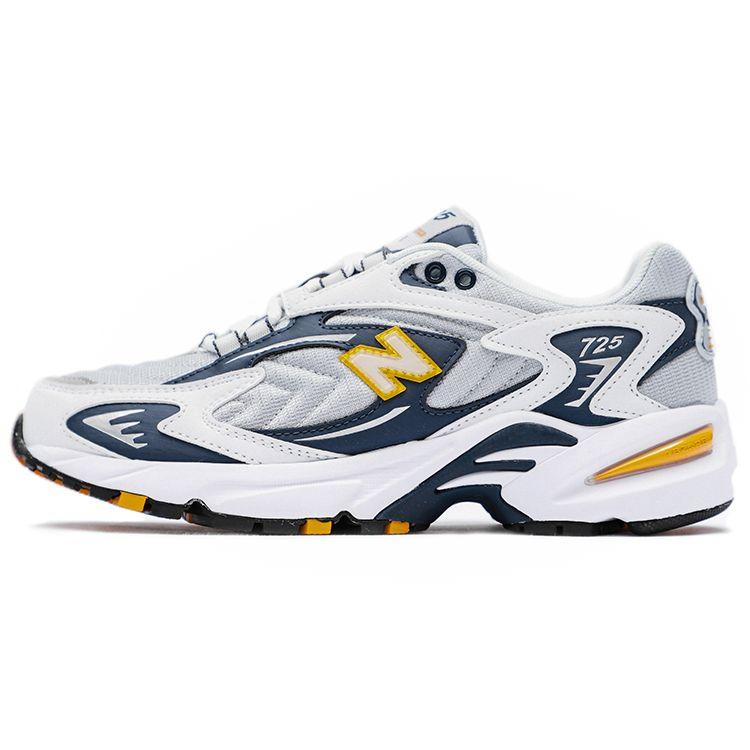 New Balance Nb 725 Retro Fabric Low Top Casual Running Shoes Unisex Sneaker White Blue ML725A