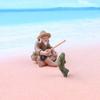 Аквариумы Фигурка Рыбака Укрытие для Рыб и Креветок - Модель для Пресноводных и Морских Аквариумов