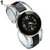 Women's Fashion Open Metal Band Quartz Analog Round Dial Bracelet Wrist Watch Trinket