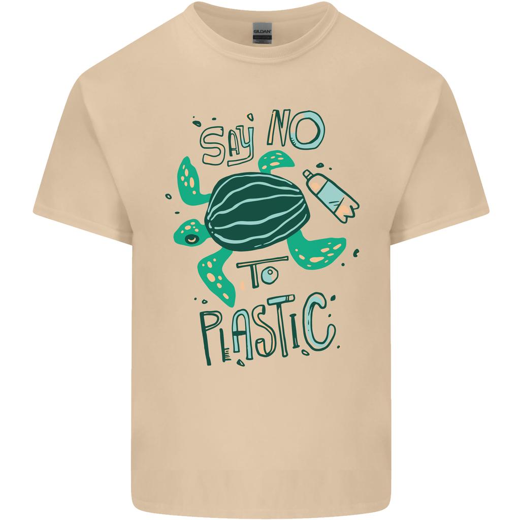 Climate Change Say No To Plastic Unisexs Light Cotton TShirt