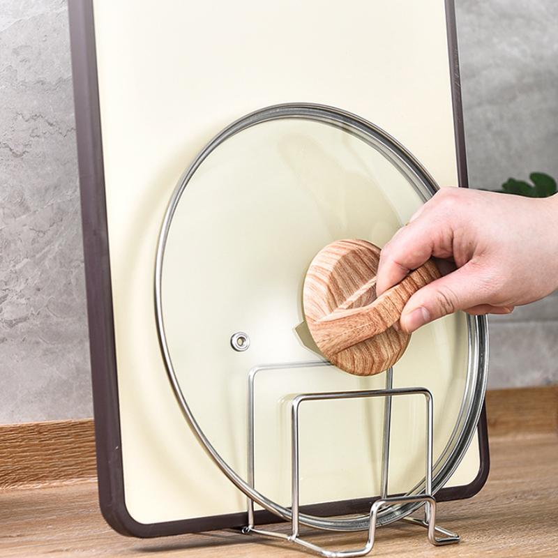 Rack Shelf Stand Multi Layer Space Saving Rustproof Cutting Board Practical Kitchen Organizer Pot Lid Holder Iron Art Home