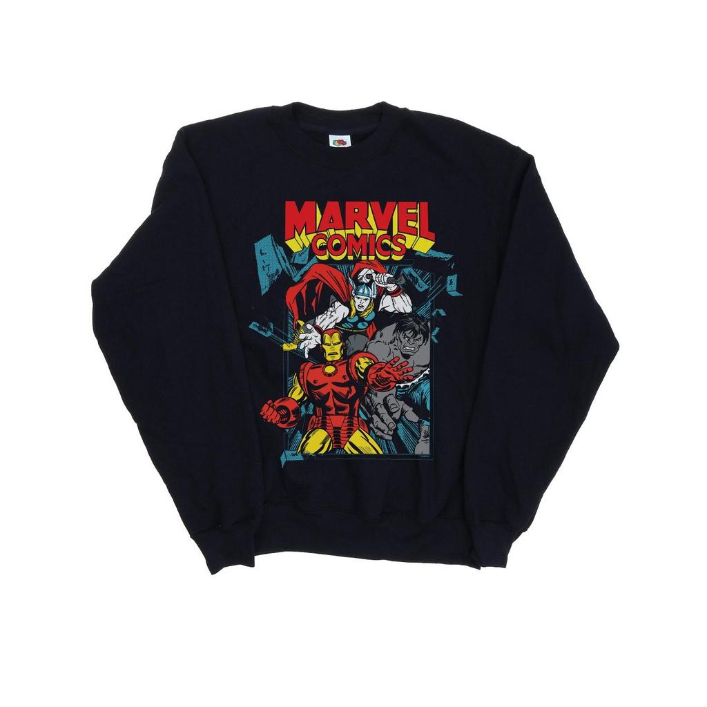 Marvel Comics Mens Trio Pose Sweatshirt