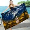 Классическое аниме Атака на титанов Микрофибра Пляжное полотенце Впитывающее Быстросохнущее Мягкое Полотенце для йоги, плавания, курорта, альпинизма