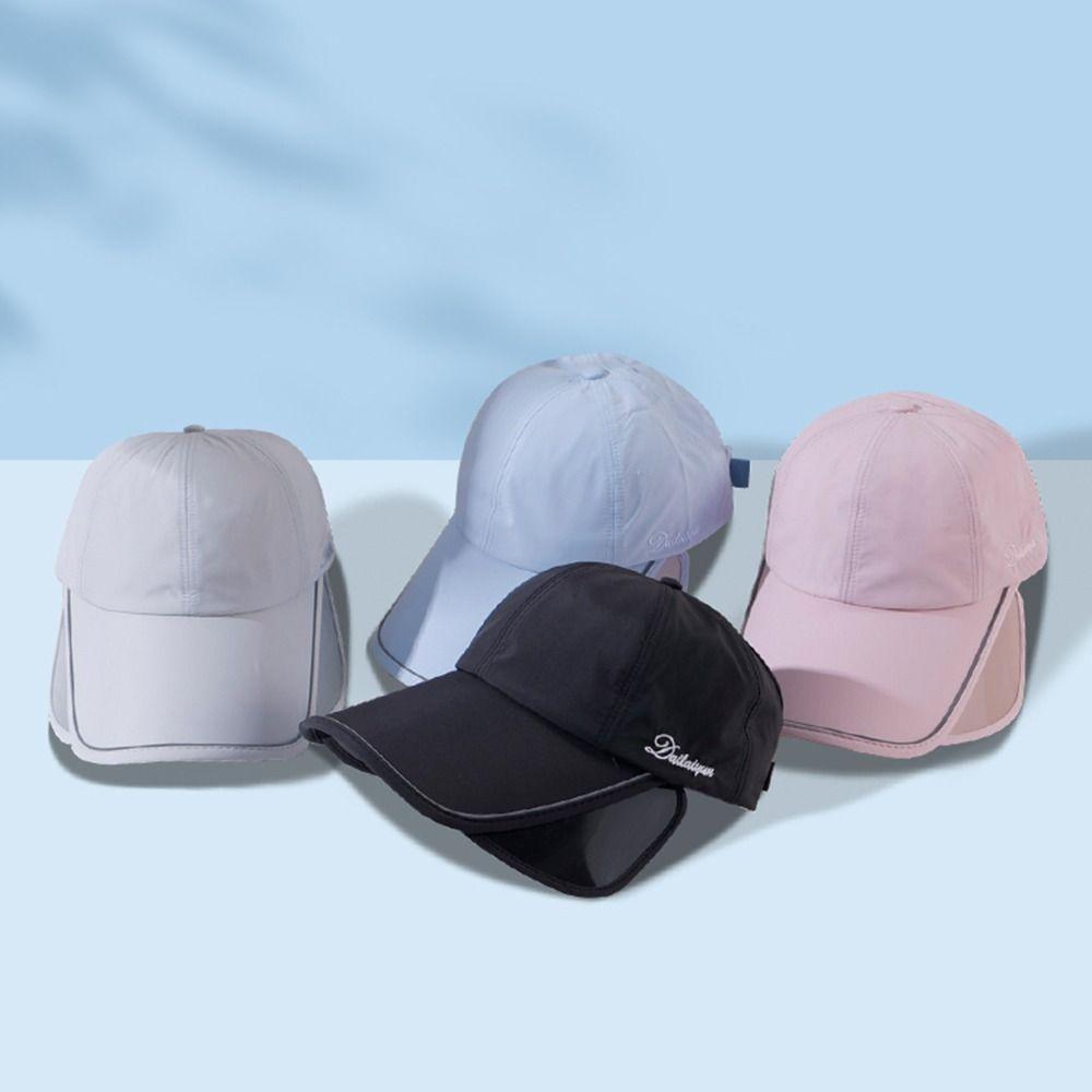 Wide Brim Sunscreen Baseball Hat Adjustable Visor Sun Visor Hat Casual Sports Cap Outdoor