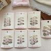 6pcs/set Sweet Hair Clips Cute Barrettes Headwear Hairpin  for Girls
