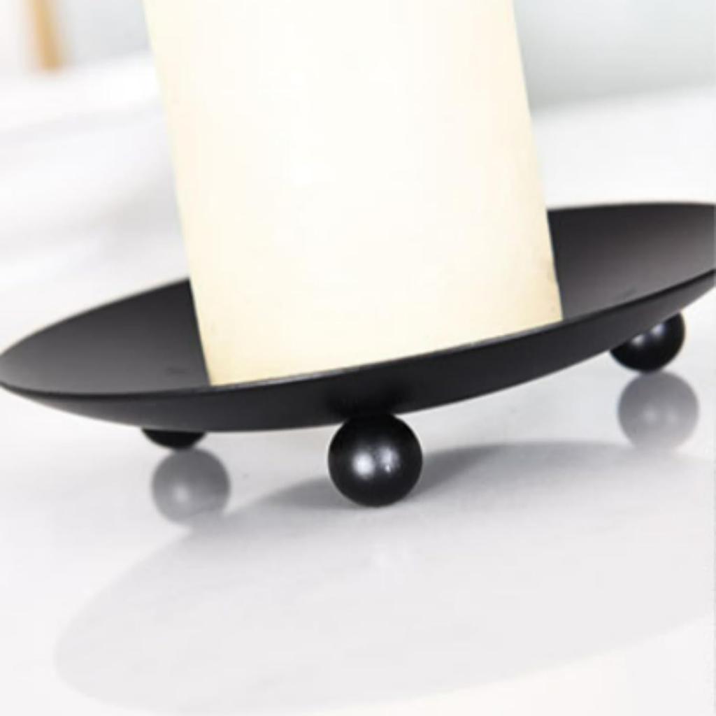 2pcs Iron Golden Candle Holder Decor Metal Tray type  Gold Candle Holders for Home Restaurant Wedding Dinner Party Decorations
