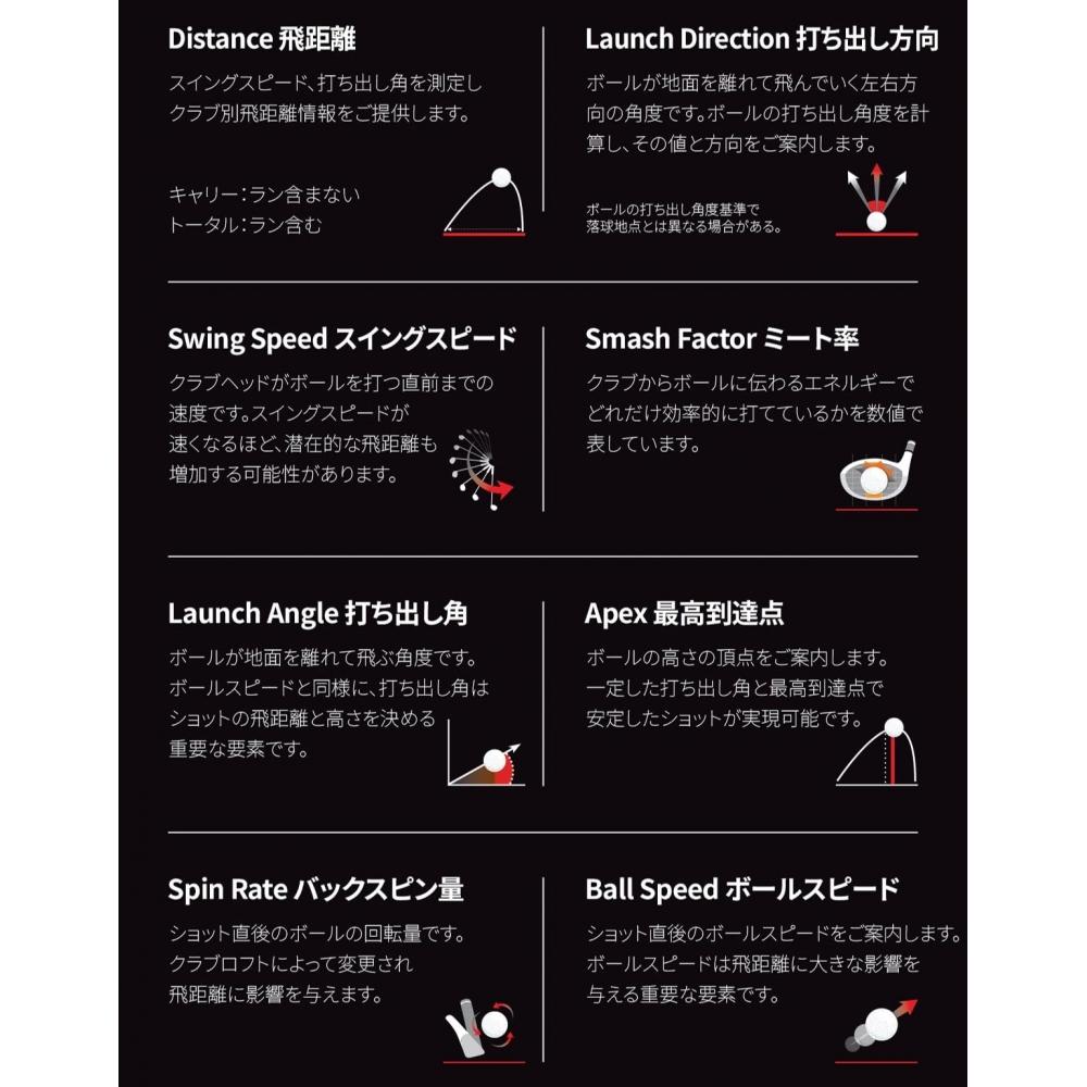 [Voice Caddie] SC4 Golf Trajectory Measurement Instrument Portable Launch Monitor Portable Trajectory Measurement Instrument Easy To Carry (SC4 Main U