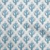 Georgette Viscose Blue Fabric Cactus Fabric For Sewing Printed Craft Fabric By The Yard 42 Inch