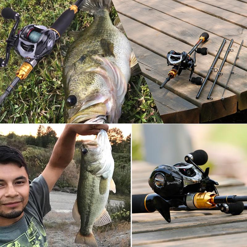 Комбинированная катушка для удочки для приманки, удочка 2,1 м с 19 BB, рыболовная катушка, набор для спортивной рыбалки на открытом воздухе