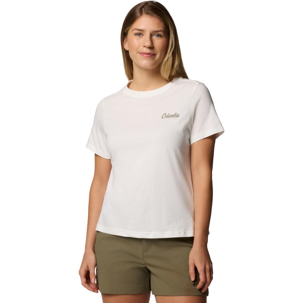 Columbia Rolling Bend Graphic SS Tee, Womens beige T-shirt