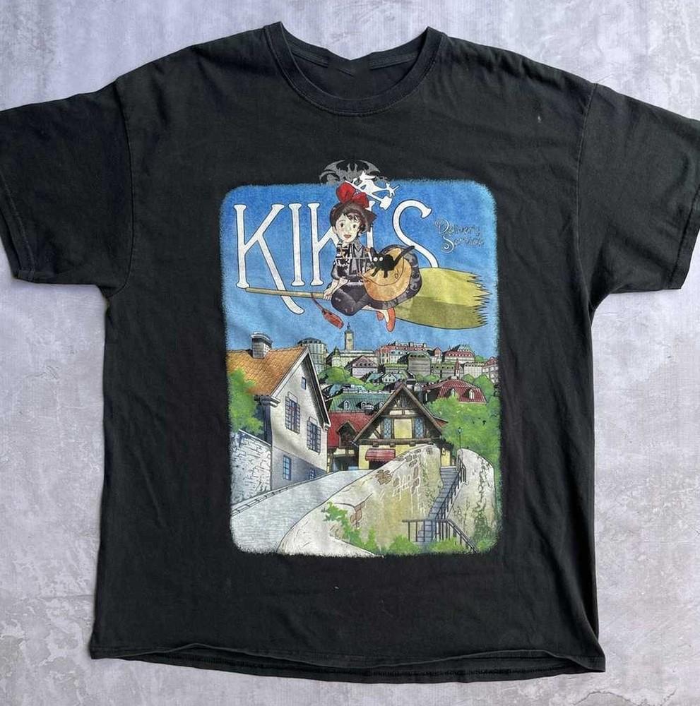 KIKI’S DELIVERY SERVICES СТУДИЯ GHIBLI Футболка Классическая Хлопок Унисекс S-5XL LI152 Футболка Унисекс