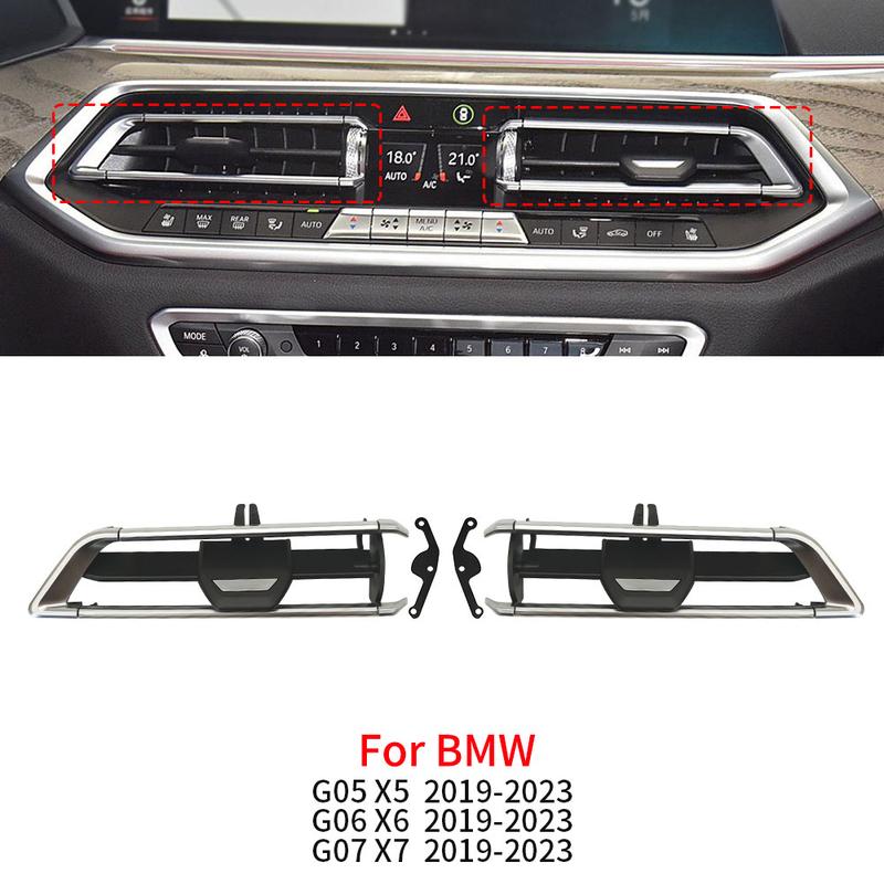 Для BMW G05 G06 G07 Автомобильная передняя решетка вентиляционного отверстия Зажим Декоративные детали Ремонтные комплекты для вентиляционного отверстия кондиционера Для BMW X5 X6 X7 -