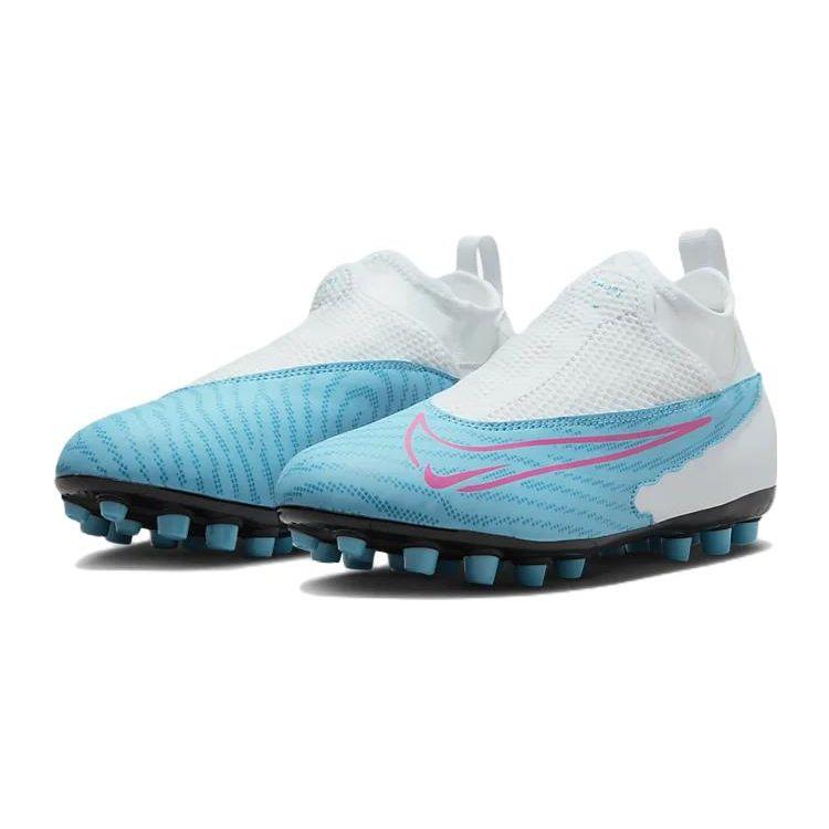 Nike Phantom GX Academy DF AG Artificial Grass Football Boots Kids Sneaker White Blue DV3069-446