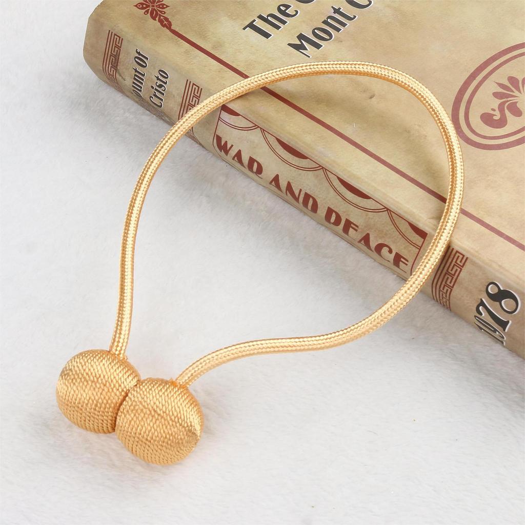 Magnetic Luxury Headphone Curtain Tie with Rope Buckle
