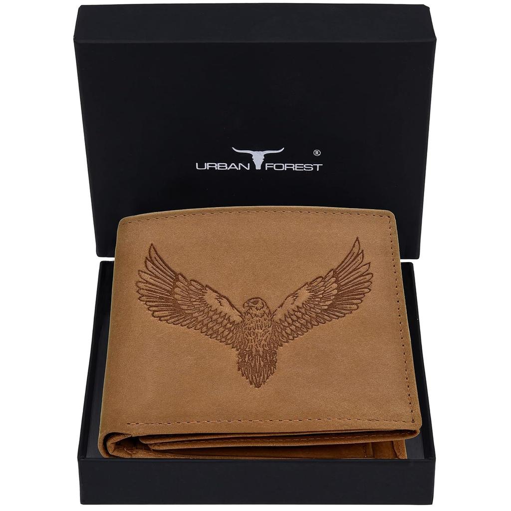 Мужской кожаный кошелек Zeus Vintage коньячного цвета