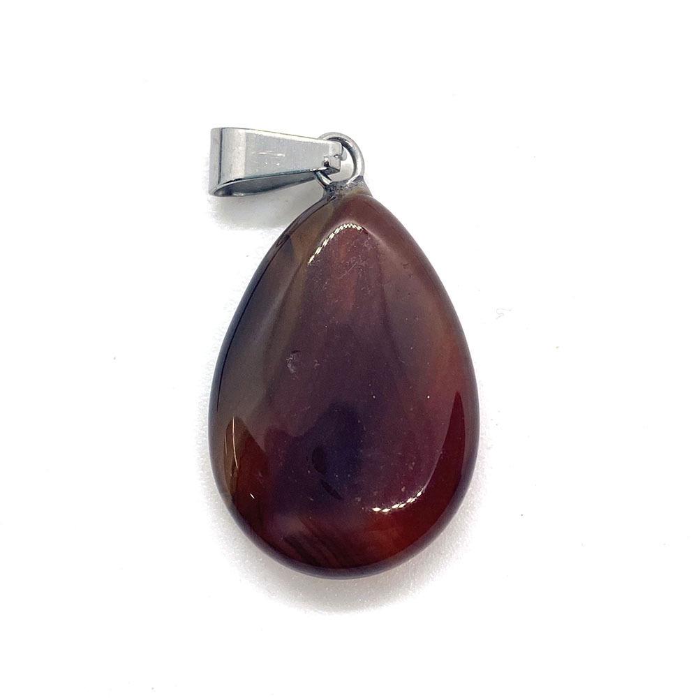 Кулон-капля из опала, камень 17x27 мм, одинарное отверстие, застежка-дыня, аксессуар для ожерелья, для DIY