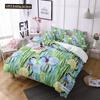 Cactus Duvet Cover Set King Queen Size Tropical Botanical Garden Print Green Plant For Girls Boys Teen Polyester Bedding Set