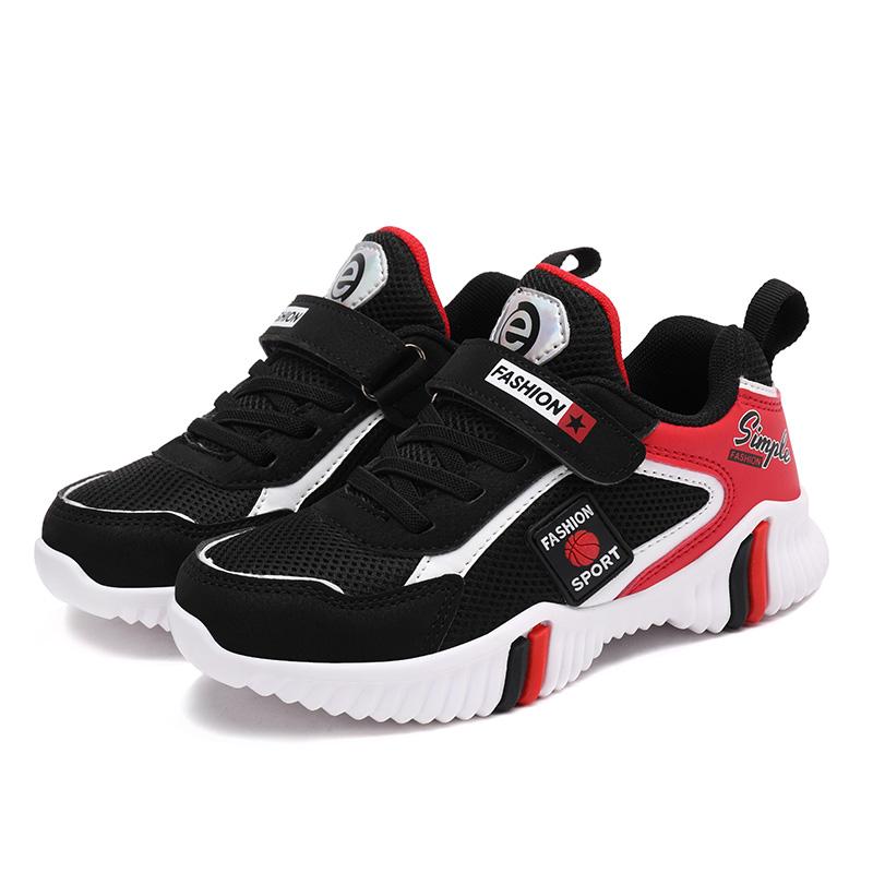 Весенне-осенняя детская спортивная обувь из сетчатого дышащего материала на липучке для мальчиков и девочек, сверхлегкая детская спортивная обувь из ЭВА