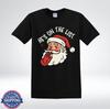 Funny Santa He's On The List Christmas Vintage Holiday Graphic T-Shirt