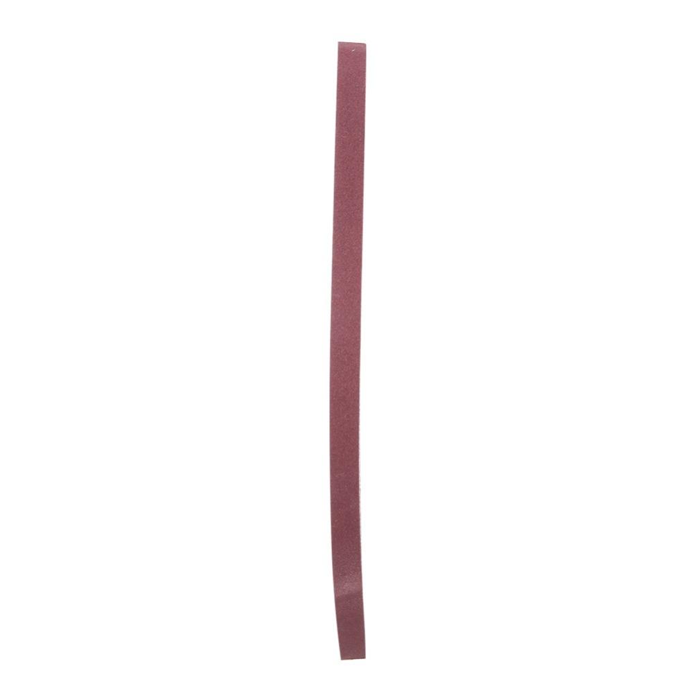 10pcs 240 Grit Sanding Belt 3/8 x 21 Inch Sandpaper Belt Aluminum Oxide Sandpaper Rust Removal