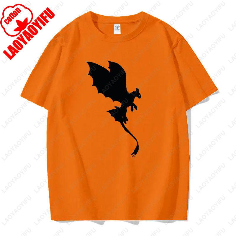 Toothless Light Fury Shirt How To Train Your Dragon for Men Women TShirt Movie Couple Matching Cotton Simple Tee for Unisex Gift