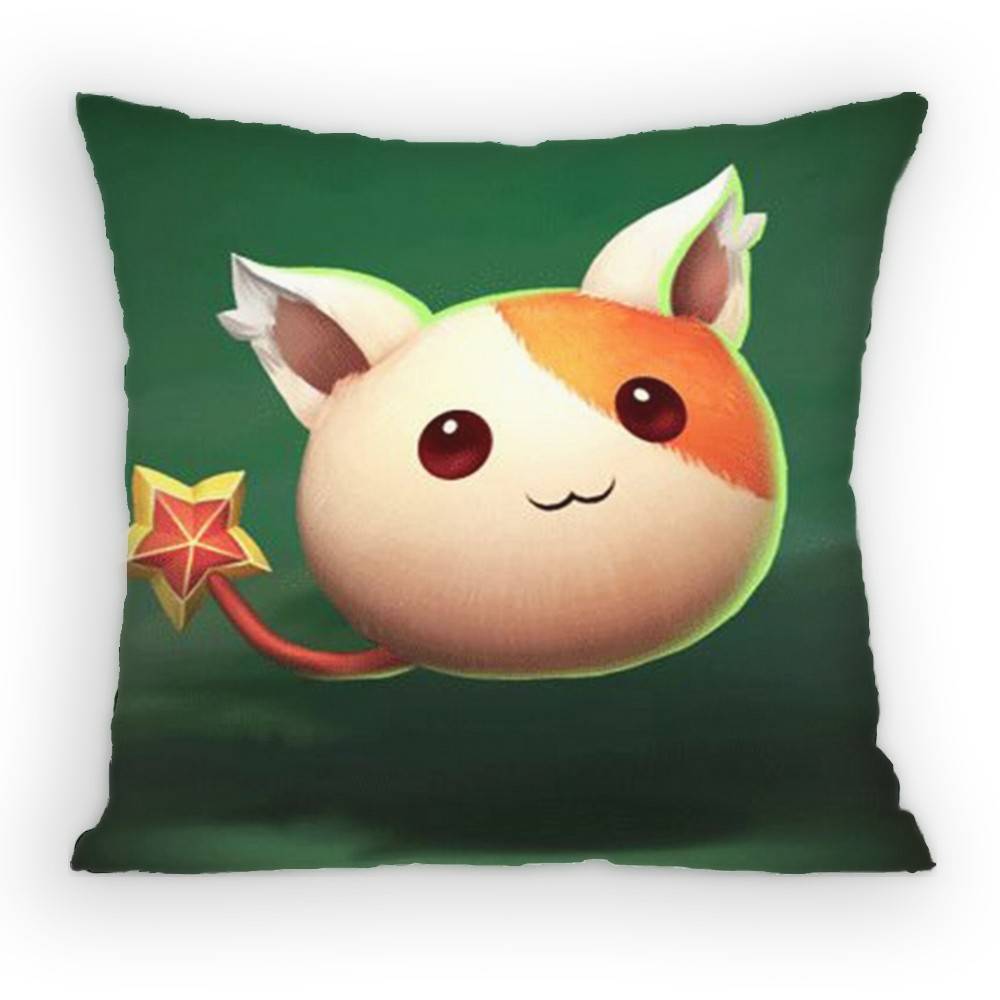 Чехол для подушки TFT Little Legends Диван Гостиная Спальня Автомобиль Изголовье Подушка для спинки Квадратная подушка Время для сна