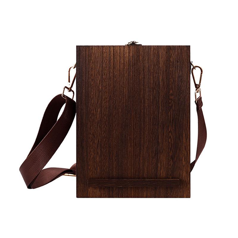 Ретро ностальгические писатели деревянные сумки-коробки женские деревянные сумки-мессенджеры сумки для эскизов на открытом воздухе сумки для хранения инструментов с крышкой сувенирные коробки сумки
