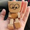 Трясущаяся деревянная фигурка человечка, забавная фигурка-болванчик, декор приборной панели автомобиля, маленькие куклы-ботаники, автомобильные аксессуары, украшения для автомобиля, креативные подарки