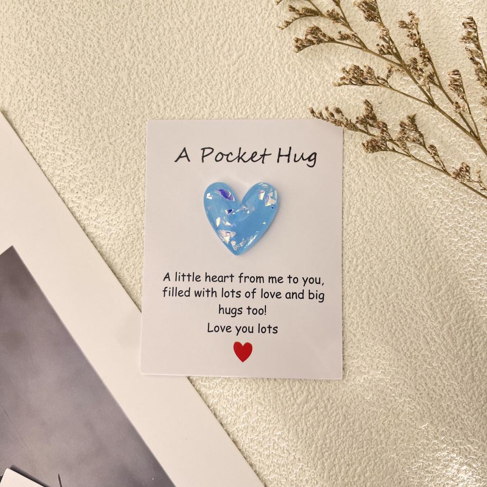 Pocket Hug Heart-Shaped Keepsake  Love Gifts For Girlfriends, Wife, Granddaughter, Daughter's Birthday Gift, For Sisters, Best Friend, Inspirationa