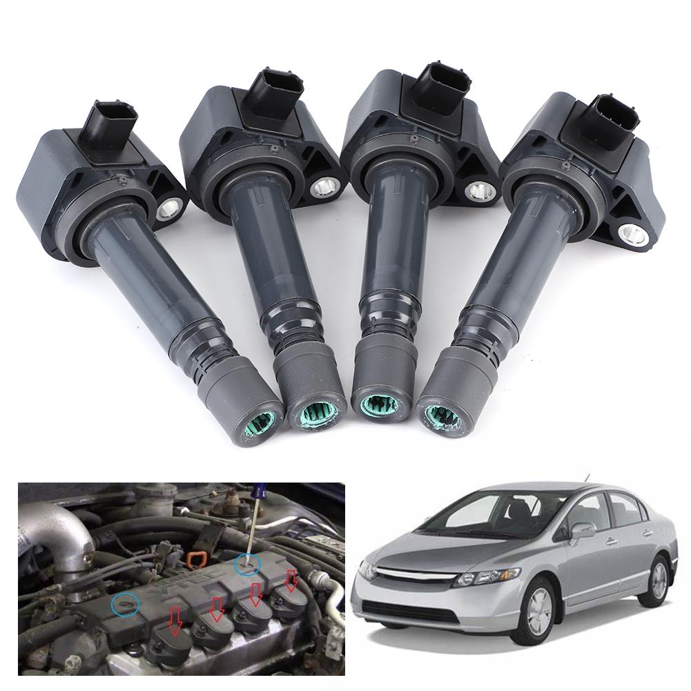 4 шт. катушки зажигания UF582 для замены подходят для Honda Civic 2006-2011