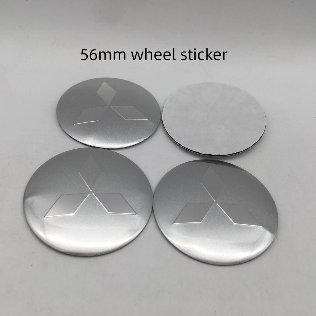 vdpc7 4pcs 56mm 60mm 65mm for Mitsubishi LANCER Car Wheel hub emblem Center Cap Badge covers sticker Decals styling auto Accessories