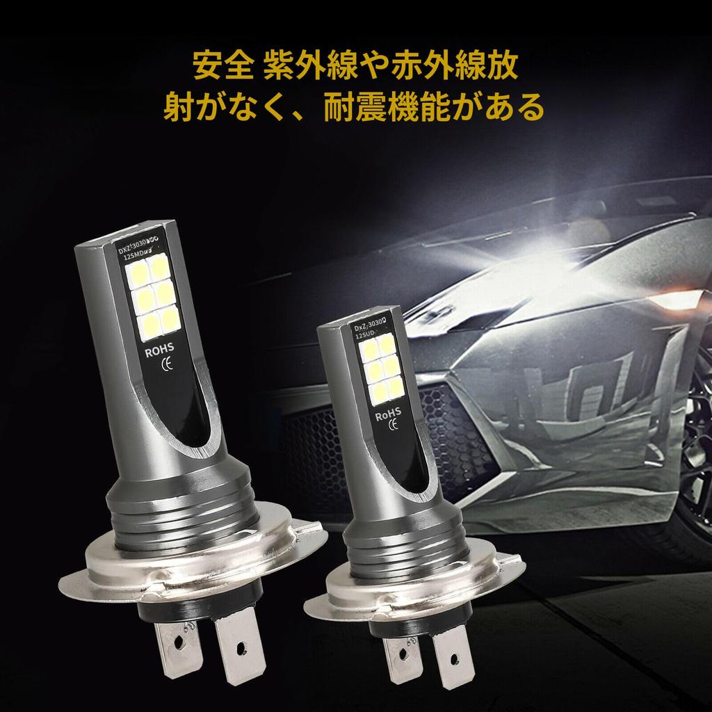 Headlight LED Car LED Car Light H3 LED Fog Lemon Yellow Yellow Green LED Fog Lamp H3 Fog Light Equipped with CSP Chip High Brightness Fan Cooling