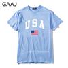 GAAJ USA Американский флаг Мужская футболка Топ Высококачественные 100% хлопковые футболки Для мужчины Футболка Печатный бренд Одежда Повседневная уличная одежда