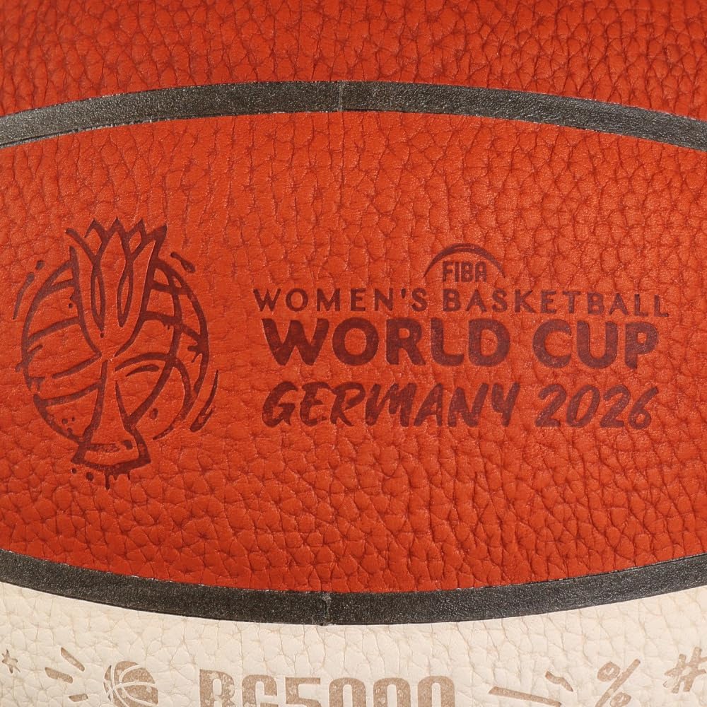 Molten BG5000 Официальный игровой мяч Чемпионата мира по баскетболу FIBA 2026 Размер 6 Женский, (B6G5000-W6G)