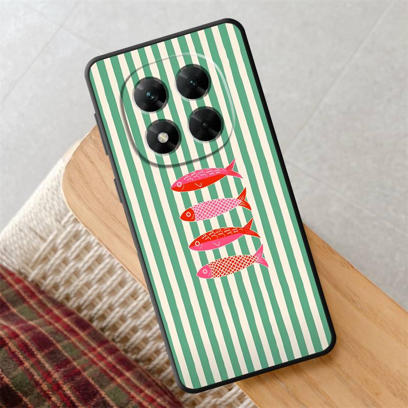 Case for Xiaomi Redmi Note 12 Pro 11 11s 12s 7 8 13 Pro Plus 9 14 10 10S 9S Funda Phone Cover Cartoon Creative Fish