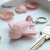 Однотонный Плоский Брелок для Ключей 3D Печатный Брелок-Самолет, Матовый Декоративный Кольцо-Брелок для Автомобиля, Подвеска-Брелок для Рюкзаков Сумки Украшение